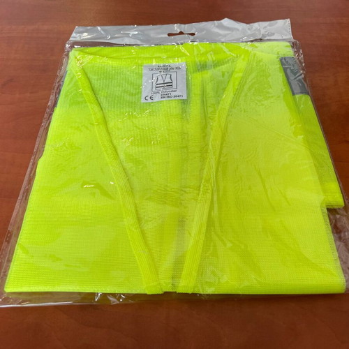 Safety vest with reflective strips new, yellow