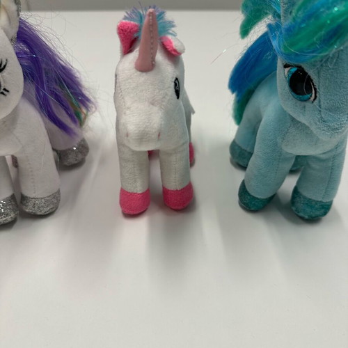 My Little Pony plush toys like new, set of 4 colorful ponies