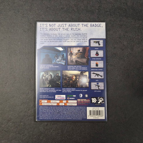 Swat 4 PC game 2005 used, English version, 2 CDs with manual