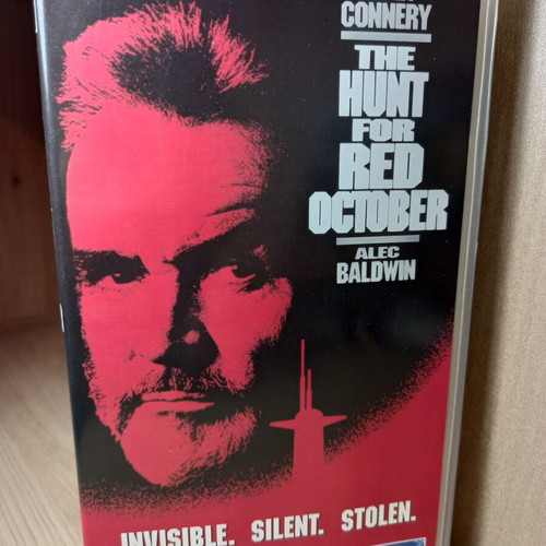 The Hunt for Red October VHS tape, English edition without subtitles