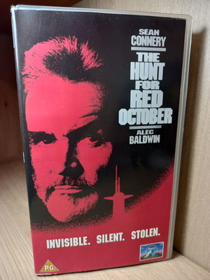 The Hunt for Red October VHS tape, English edition without subtitles