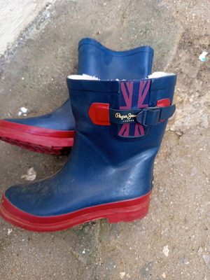 Children's boots used, size 37, blue