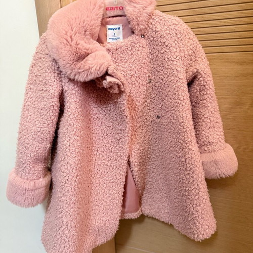 Mayoral pink coat like new, unworn for 5 years old