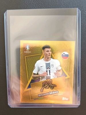 Αυτοκόλλητο SVN-SP Benjamin Sesko σαν καινούργιο, gold signature