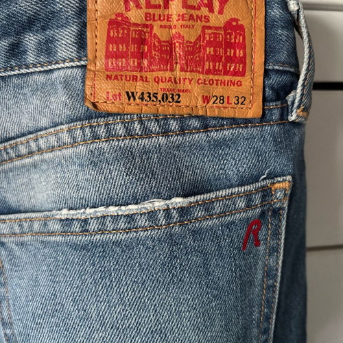 Replay low rise flare jeans like new, size S, blue