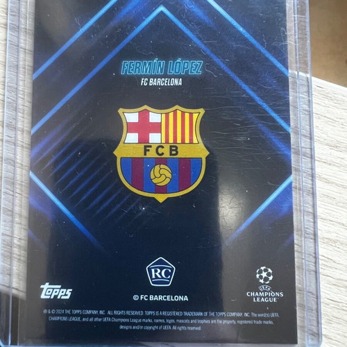 Topps Showtime UEFA Fermín López Parallel RC card like new, FC Barcelona
