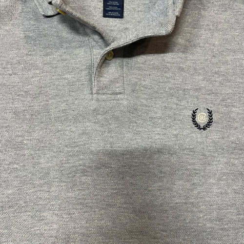 Chaps Ralph Lauren Grey Polo Shirt Medium Like New