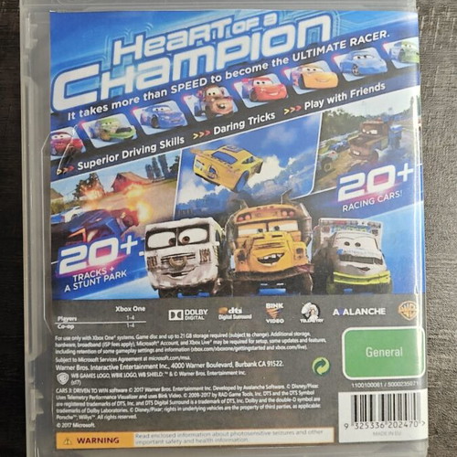 Cars 3 Driven to Win PS3 game
