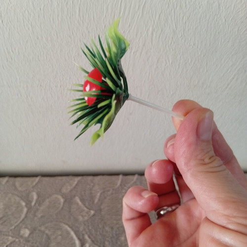 Plastic Christmas decoration for Vasilopita