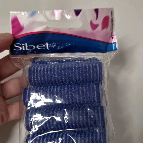 Hair rollers unused, self-adhesive 15 mm, pack of 8