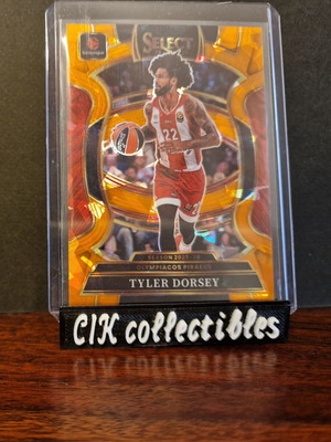 Panini Euroleague Select Olympiacos Tyler Dorsey /125 cracked ice card