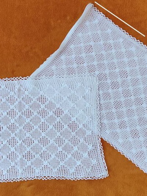 Handmade embroidered pillowcases set, new, 100% cotton, 53x35 cm