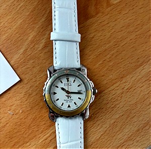 ESQ Swiss Made by Movado Diving Ladys Watch , revised 2024, with new white leather strap & battery