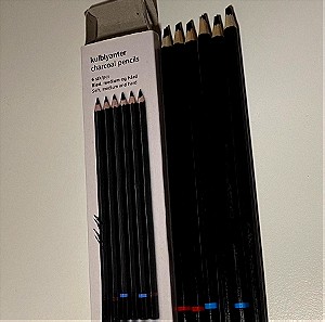 6 μολύβια κάρβουνου