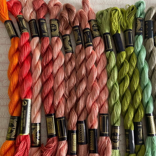 Cotton pearl threads new, pack of 20
