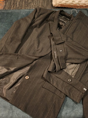 Σετ σακάκι παντελόνι Peace And Chaos καινούργιο, σκούρο γκρι