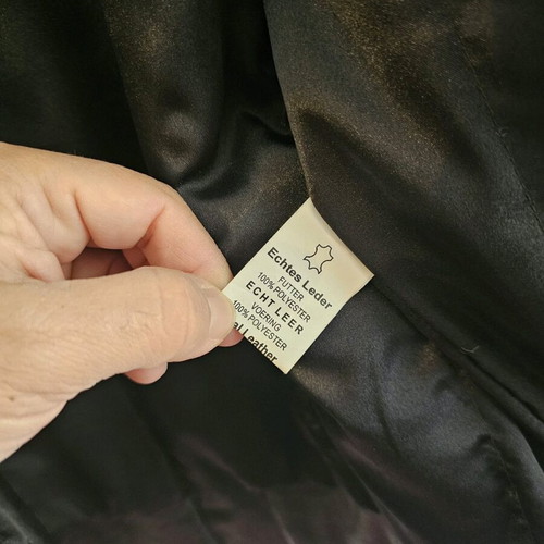 Leather jacket black like new, size S