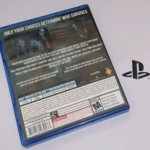 Until Dawn PS4 like new