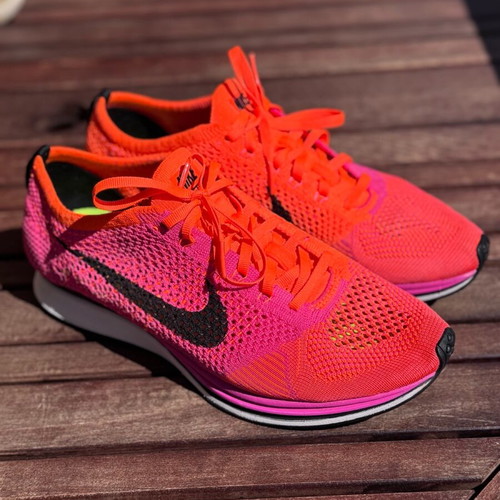 Nike Flyknit Racer Pink Flash size 44 like new