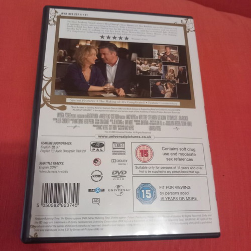 It's Complicated DVD movie with English subtitles
