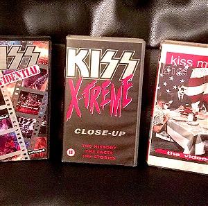 3 βιντεοκασέτες των KISS (VHS)