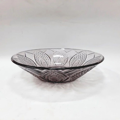 Vintage purple glass fruit bowl like new