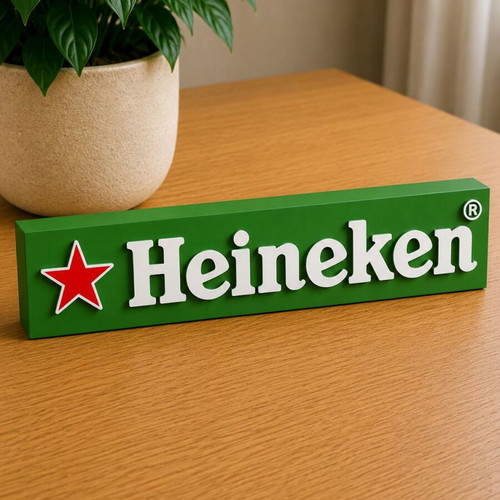 Heineken Logo 3D Printed New