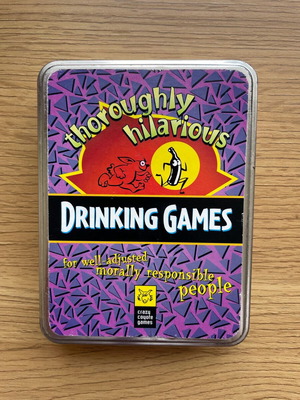 Drinking Games board game like new with cards