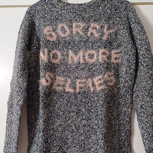 Bershka sweater xs grey like new