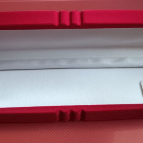 Velvet jewelry box empty like new, red