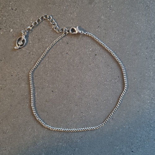 Anklet new, silver color