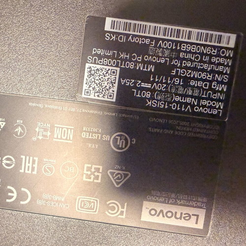 Lenovo V110-15ISK laptop like new, SSD 120GB, 4GB RAM, slim design