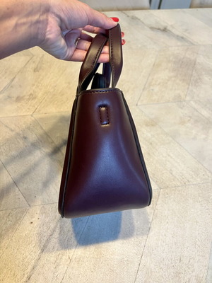 Calvin Klein bag new, leather, burgundy with extra strap