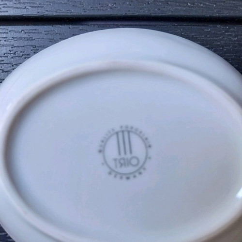 Set of 6 porcelain plates with Christmas motif, Germany