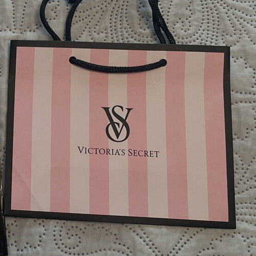 Victoria’s Secret paper gift bag new, pink stripes