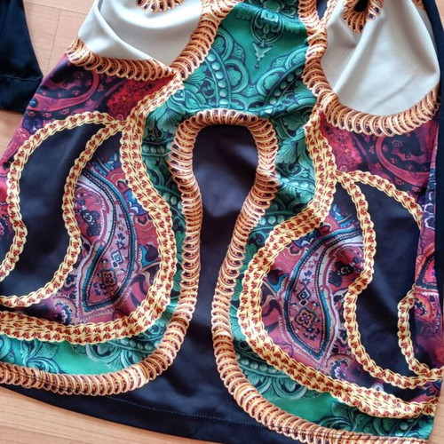 Italian branded dress, colorful