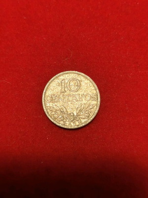 Portugal 10 Centavos Coin used