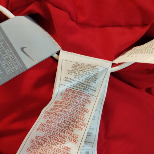 Nike reversible winter vest like new, red and white