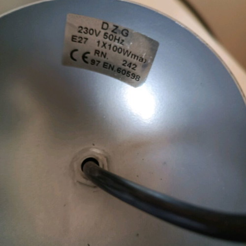 Ceiling light like new, height 26cm, diameter 13.5cm