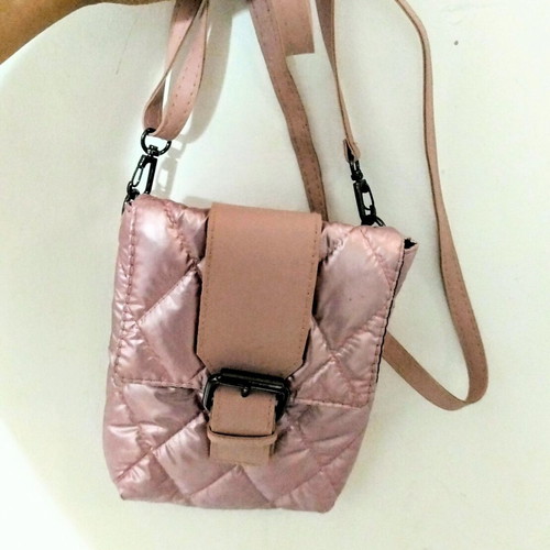 Pink Quilted Crossbody Bag like new