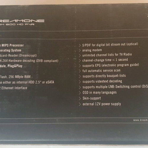 Dreambox DM 800 HD PVR μεταχειρισμένο, μόνο για ανταλλακτικά