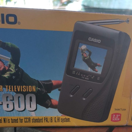 Casio TV-600 Portable Pocket Television 2.2 Inch New