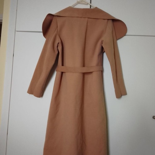 Women's camel coat with belt Biston new