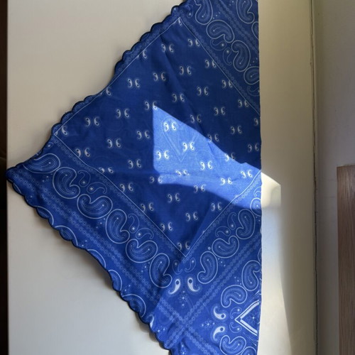 Karavan bandana, blue triangle headband