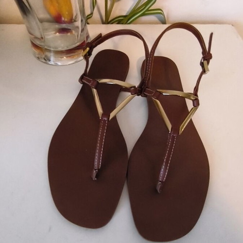 Parfois women's sandals used, brown size 39