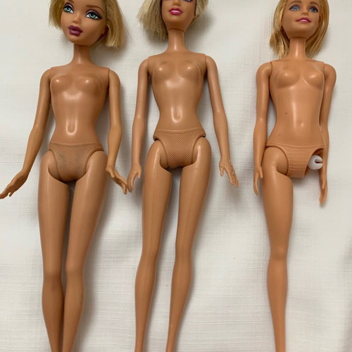 Barbie used with defects, pack of 3, ideal for OOAK
