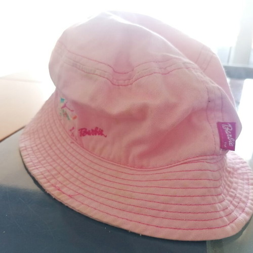 Barbie hat 54cm like new, pink, children's round