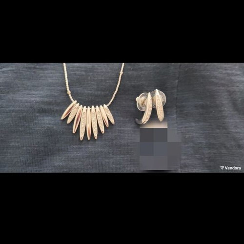 Swarovski necklace and earrings set new authentic