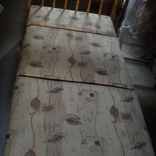Wooden armchair bed like new with fabric