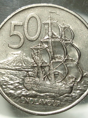 Νόμισμα 50 Cents Νέας Ζηλανδίας μεταχειρισμένο 1970
